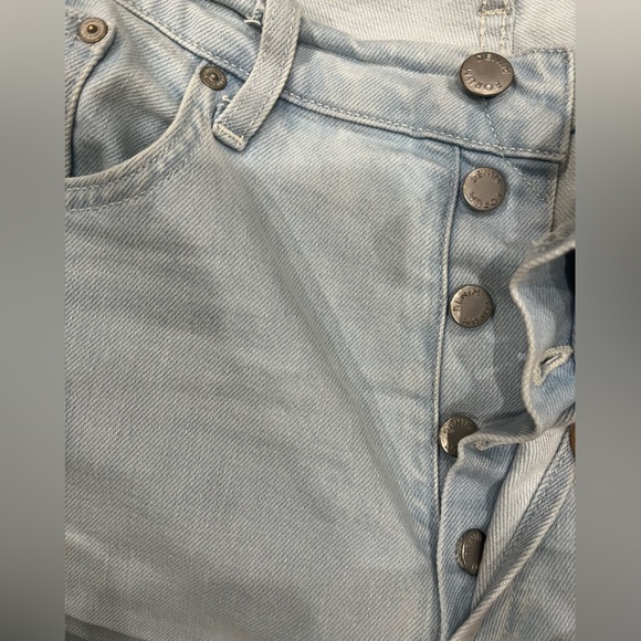[W32]Denim Forum The Arlo Hi-rise Straight Jean 28L Classic Light Blue - Picture 9 of 12